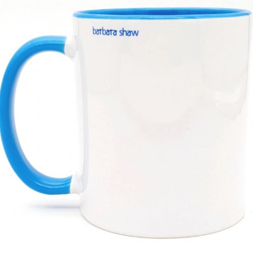 Coffee Mug with Hebrew Aleph Beit Alphabet Letters in Ancient Font - Barbara Shaw