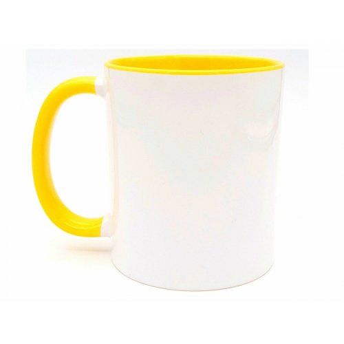 Coffee Mug with Joyous Happy Chanukah Motifs - Barbara Shaw