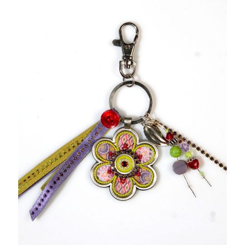 Colorful Flower Key Ring by Shahaf