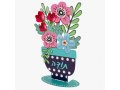 Colorful Flower Sculpture with Todah, Thanks in Hebrew - Dorit Judaica