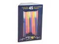 Colorful Slender Handmade Dripless Hanukkah Candles