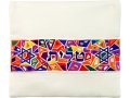Colorful Stripes and Mosaic Star of David Tallit Set - Yair Emanuel