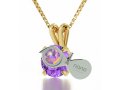 Colorful Swarovski Music Necklace in Gold Frame - Nano Gold