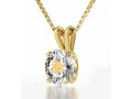 Colorful Swarovski Woman of Valor Necklace in Gold Frame - Nano Gold