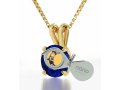 Colorful Swarovski Woman of Valor Necklace in Gold Frame - Nano Gold