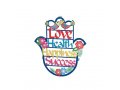Colorful Wall Hamsa Blessings - English by Dorit Judaica
