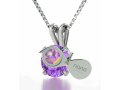 Colorful Zircon Music Necklace in Silver Frame - Nano Gold