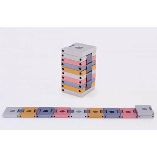 Compact Travelling Menorah with Belt Shape, Choice of Colors - Agayof