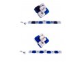 Compact Two in One Dreidel Menorah , Blue and Silver and Black Colors - Agayof