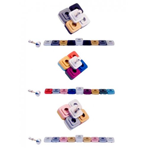 Compact Two-in-One Menorah and Dreidel, Choice of Colors - Agayof