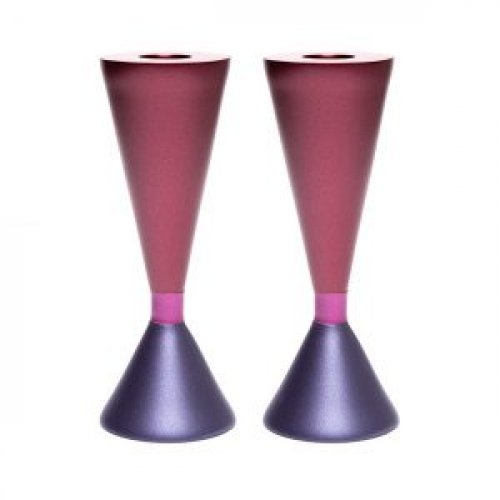 Cone Candlesticks, Two Sided and Two Colored with Choice of Colors - Yair Emanuel