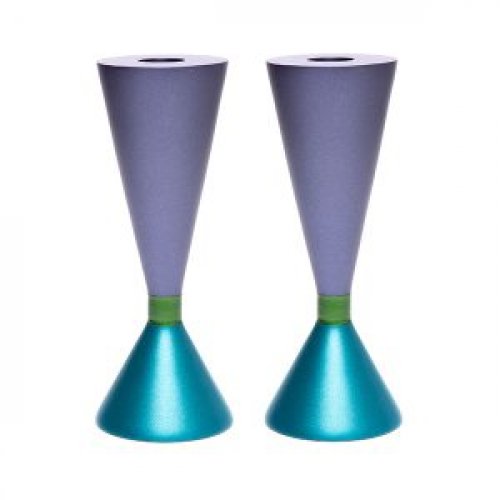 Cone Candlesticks, Two Sided and Two Colored with Choice of Colors - Yair Emanuel