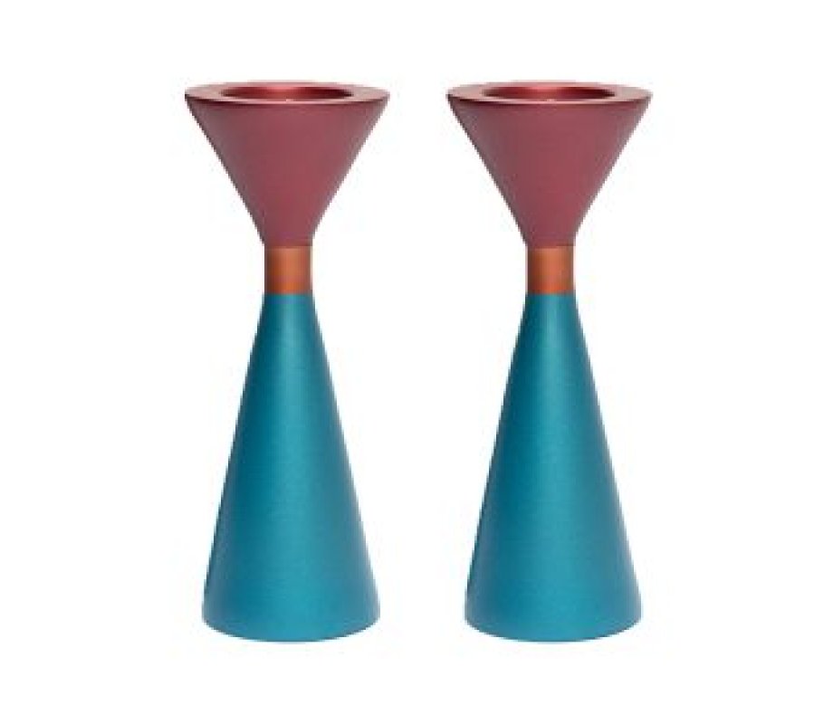 Cone Candlesticks, Two Sided and Two Colored with Choice of Colors - Yair Emanuel