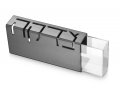 Contemporary Anodized Aluminum ChTzedakah Box, Gray - Adi Sidler