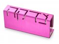 Contemporary Anodized Aluminum Charity Tzedakah Box, Pink - Adi Sidler