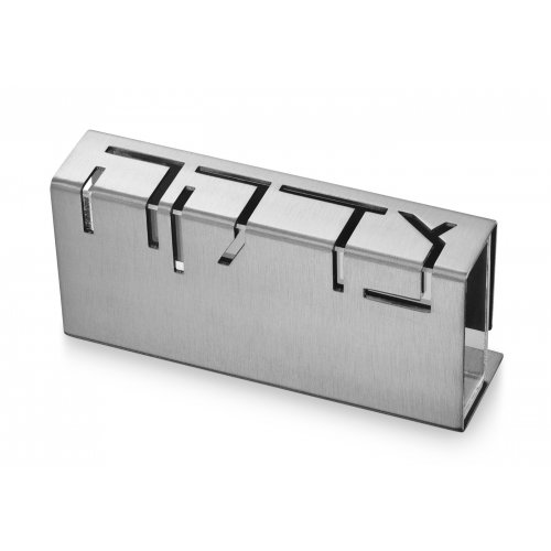 Contemporary Anodized Aluminum Charity Tzedakah Box, Silver - Adi Sidler