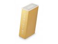 Contemporary Brushed Aluminum Tzedakah Charity Box, Gold - Adi Sidler