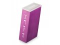 Contemporary Brushed Aluminum Tzedakah Charity Box, Purple - Adi Sidler