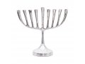 Contemporary Classic Chanukah Menorah, Silver, Three Sizes - Yair Emanuel