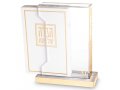Contemporary Gold Accent 6 Haggadah Lucite Passover Seder Stand