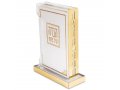 Contemporary Gold Accent 6 Haggadah Lucite Passover Seder Stand