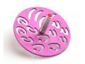 Contemporary Style Hanukkah Dreidel with Hebrew Letters, Pink - Adi Sidler