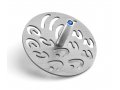 Contemporary Style Hanukkah Dreidel with Hebrew Letters, Silver - Adi Sidler