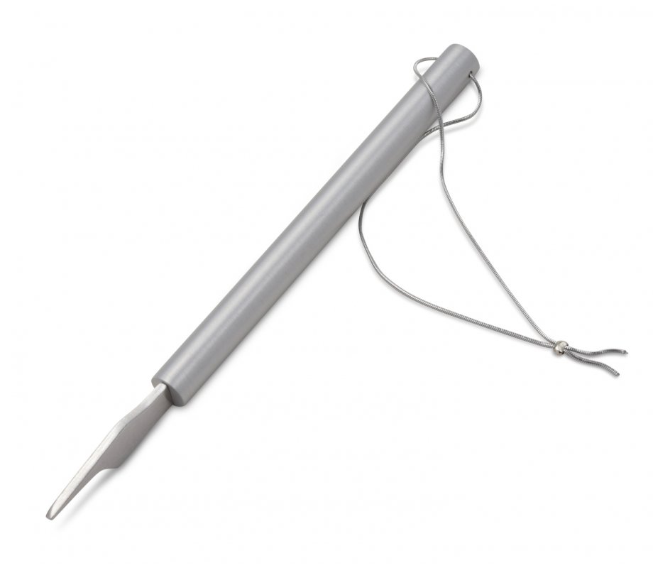 Contemporary Style Torah Pointer with Etched Hebrew Words, Silver - Adi Sidler