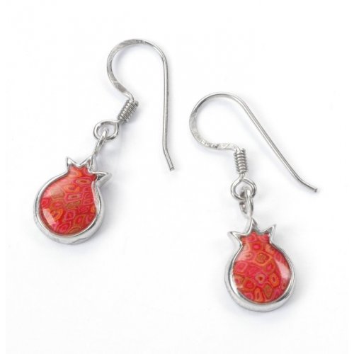 Coral Pomegranate Earrings by Adina Plastelina