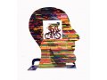 Cyclist Free Standing Double Sided Head Sculpture - David Gerstein