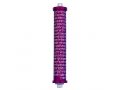 Cylinder Mezuzah Case Shema Yisrael Prayer in Dark colors, 6 Inches Height - Agayof