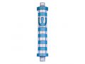 Cylinder Mezuzah Case with Bands in Light Colors, 4 Inches Height - Agayof