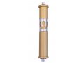 Cylinder Mezuzah Case with Curving Shin, in Light Colors at 6 Inches Height - Agayof
