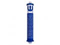 Cylinder Mezuzah Case with Shema Prayer and Shin in Dark Colors, Medium - Agayof