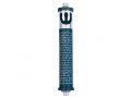 Cylinder Mezuzah Case with Shema Prayer and Shin in Dark Colors, Medium - Agayof