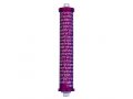 Cylinder Mezuzah Case with Shema Prayer in Dark Colors, 4 Inches Height - Agayof