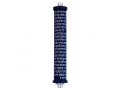 Cylinder Mezuzah Case with Shema Prayer in Dark Colors, 4 Inches Height - Agayof