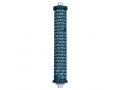 Cylinder Mezuzah Case with Shema Prayer in Dark Colors, 4 Inches Height - Agayof