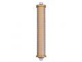 Cylinder Mezuzah Case with Shema Prayer in Light Colors, 5 Inches Height - Agayof