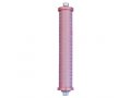 Cylinder Mezuzah Case with Shema Prayer in Light Colors, 5 Inches Height - Agayof