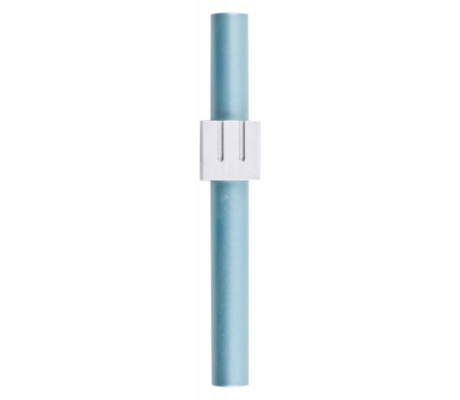 Cylinder Mezuzah Case with Square Shin, Light Colors at 5