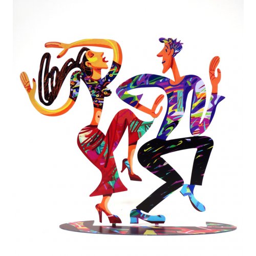 Dancers Free Standing Double Sided Sculpture Figures - David Gerstein