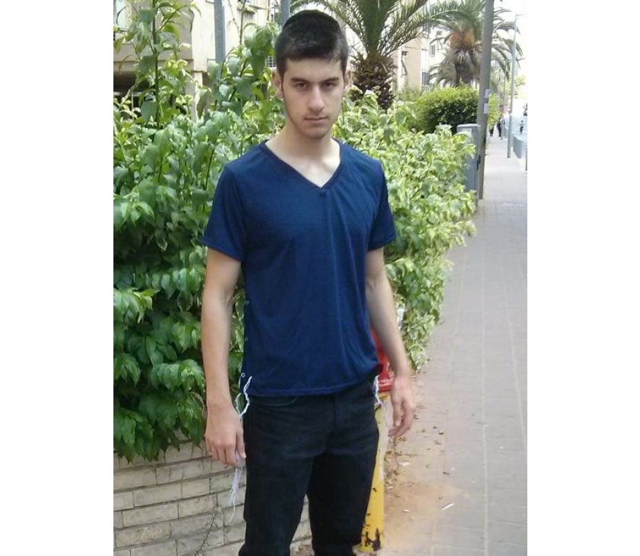 Dark Blue Adult T-Shirt with Tzitzit attached