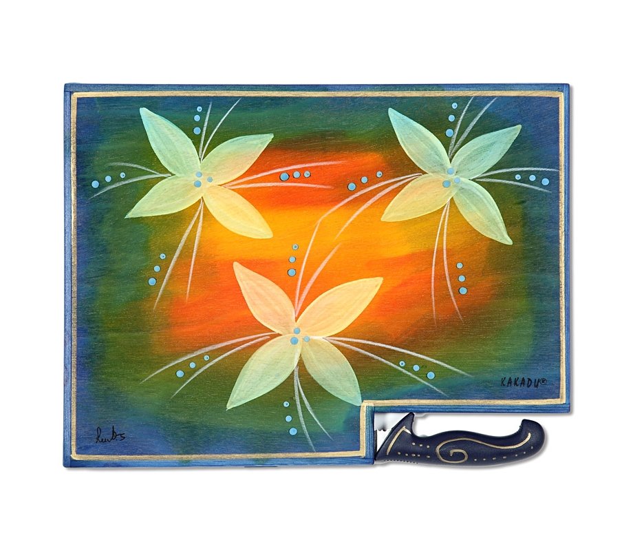 Dawn Flowers Challah Board by Kakadu