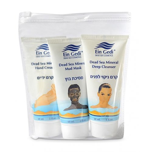 Dead Sea Minerals Three-In-One Kit of Mud Mask, Foot & Hand and Cream  Ein Gedi