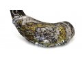 Decorative Rams Horn Shofar, Gold and Silver - Raised Lion of Judah Image