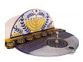 Dorit Judaica Chanukah Menorah with Detachable Dreidel - Menorah & Olive Branches