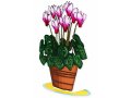 Dorit Judaica Free-Standing Cyclamen Sculpture