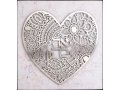 Dorit Judaica Stainless Steel Wall Plaque, Heart Design