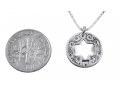 Double Star of David Ana BeKoach Hamsa Evil Eye Sterling Silver Necklace by HaAri Kabbalah Jewelry